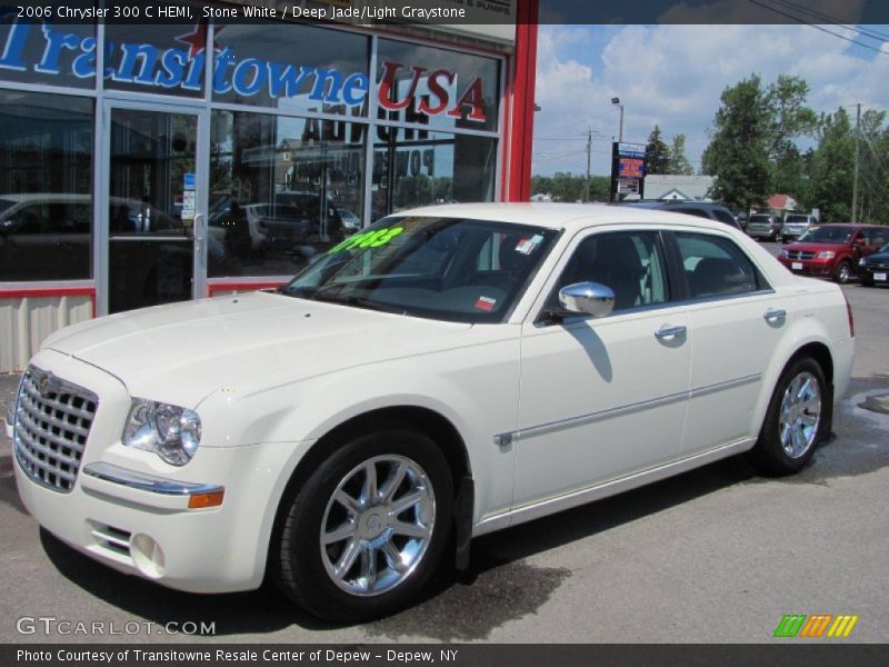 Stone White / Deep Jade/Light Graystone 2006 Chrysler 300 C HEMI