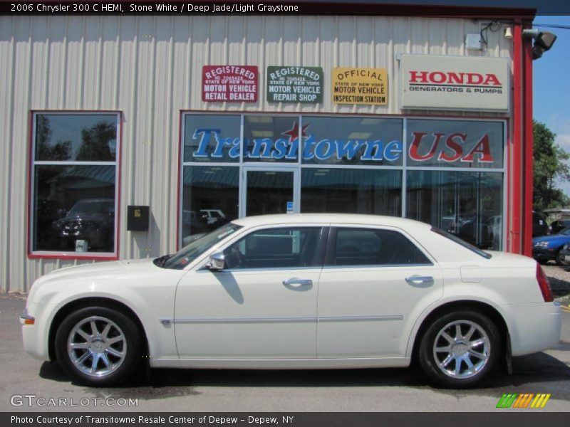 Stone White / Deep Jade/Light Graystone 2006 Chrysler 300 C HEMI