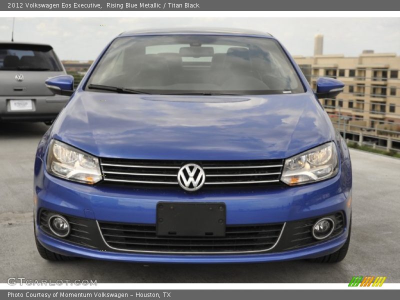 Rising Blue Metallic / Titan Black 2012 Volkswagen Eos Executive