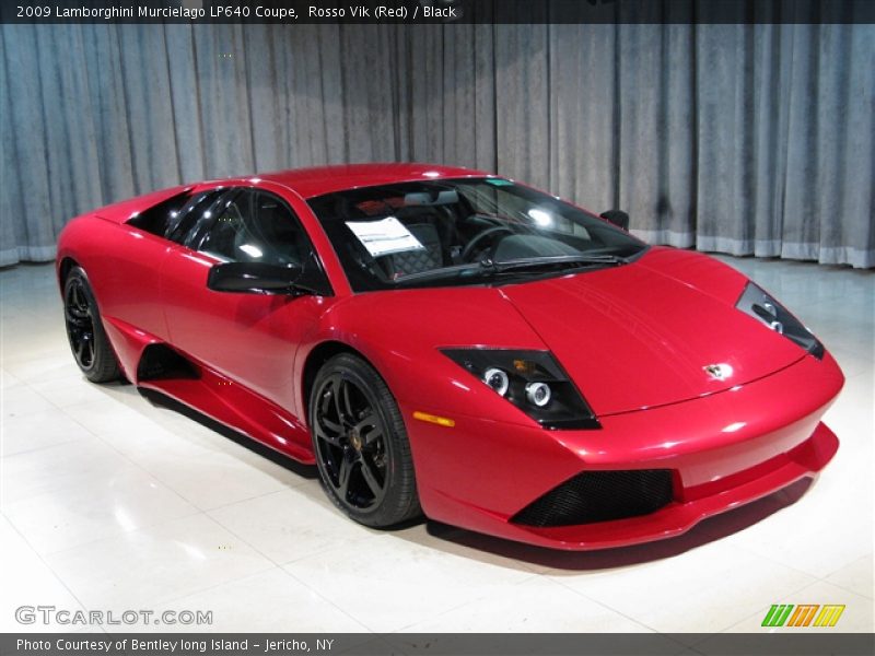 Rosso Vik (Red) / Black 2009 Lamborghini Murcielago LP640 Coupe