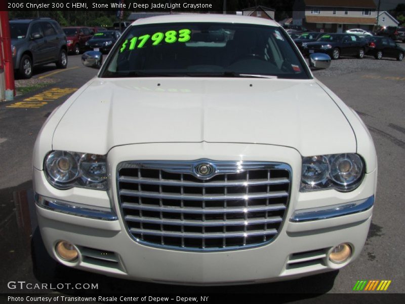 Stone White / Deep Jade/Light Graystone 2006 Chrysler 300 C HEMI