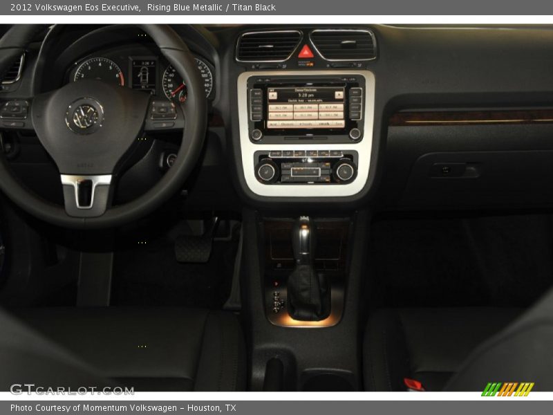 Rising Blue Metallic / Titan Black 2012 Volkswagen Eos Executive