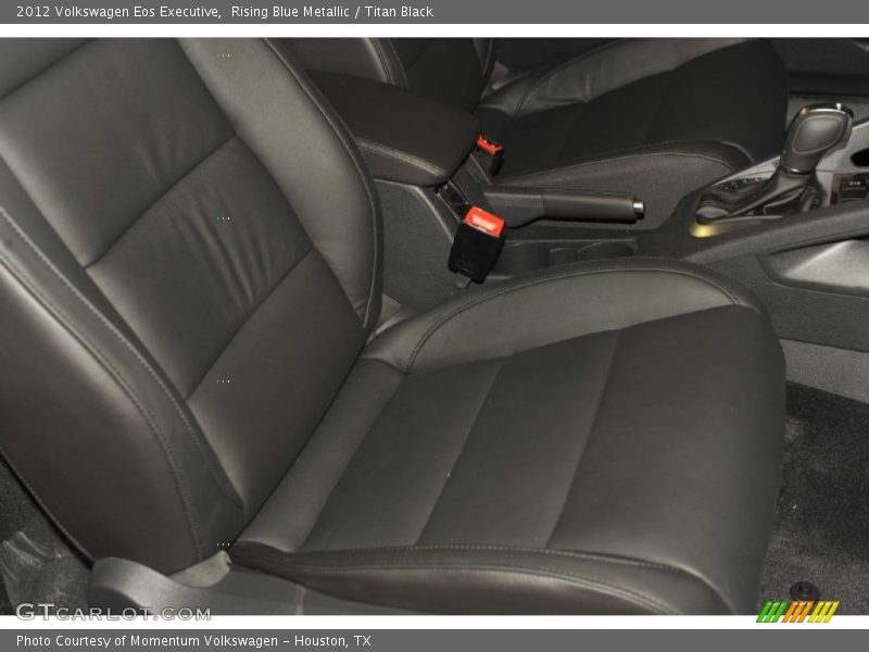 Rising Blue Metallic / Titan Black 2012 Volkswagen Eos Executive