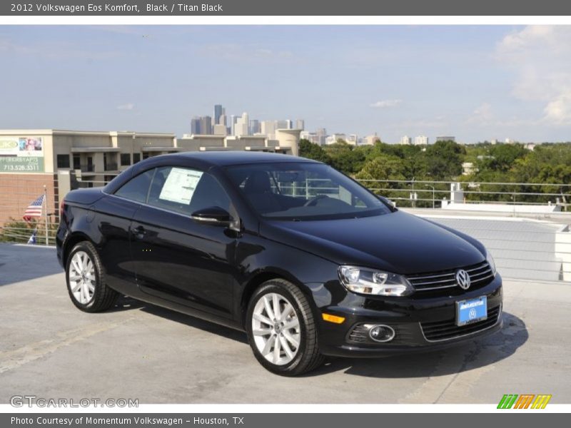 Black / Titan Black 2012 Volkswagen Eos Komfort