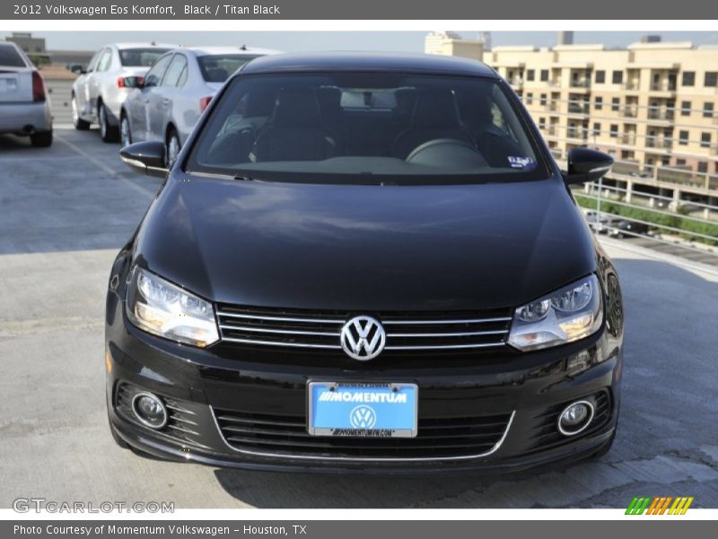 Black / Titan Black 2012 Volkswagen Eos Komfort