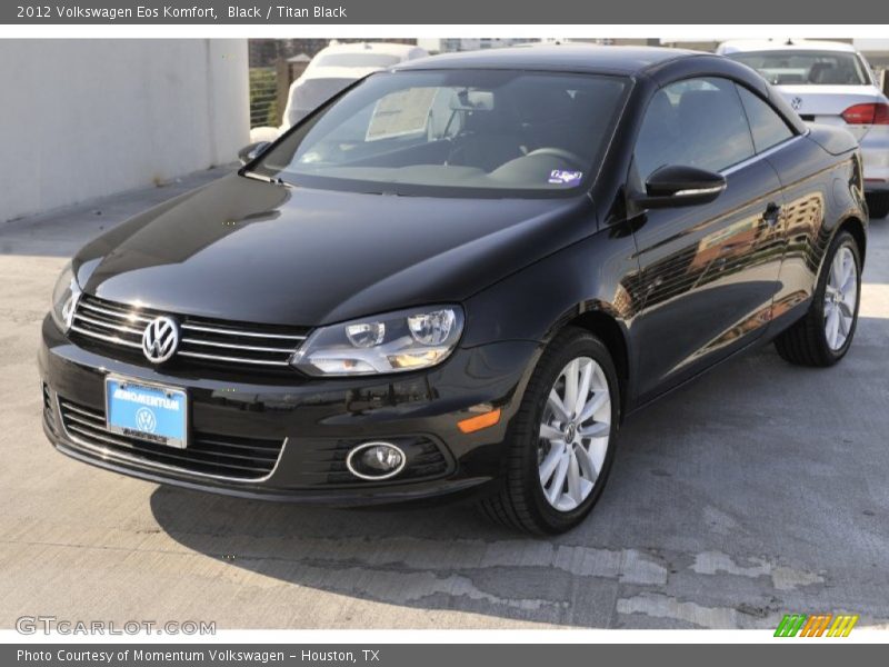 Black / Titan Black 2012 Volkswagen Eos Komfort