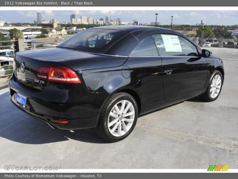 Black / Titan Black 2012 Volkswagen Eos Komfort