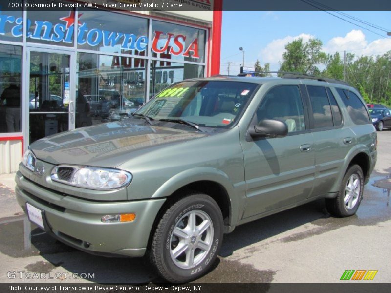 Silver Green Metallic / Camel 2003 Oldsmobile Bravada AWD