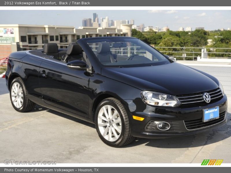 Black / Titan Black 2012 Volkswagen Eos Komfort