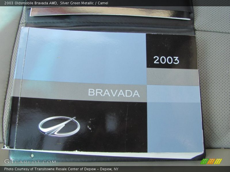 Silver Green Metallic / Camel 2003 Oldsmobile Bravada AWD