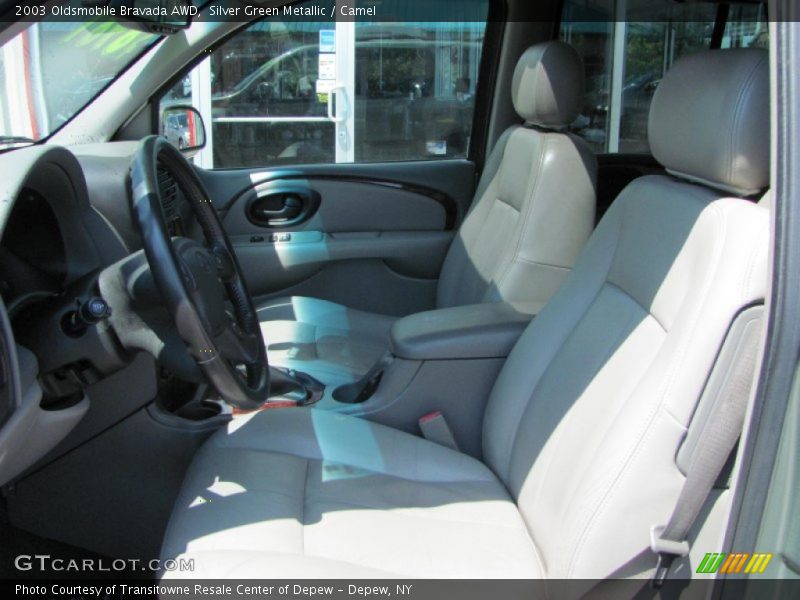 Silver Green Metallic / Camel 2003 Oldsmobile Bravada AWD