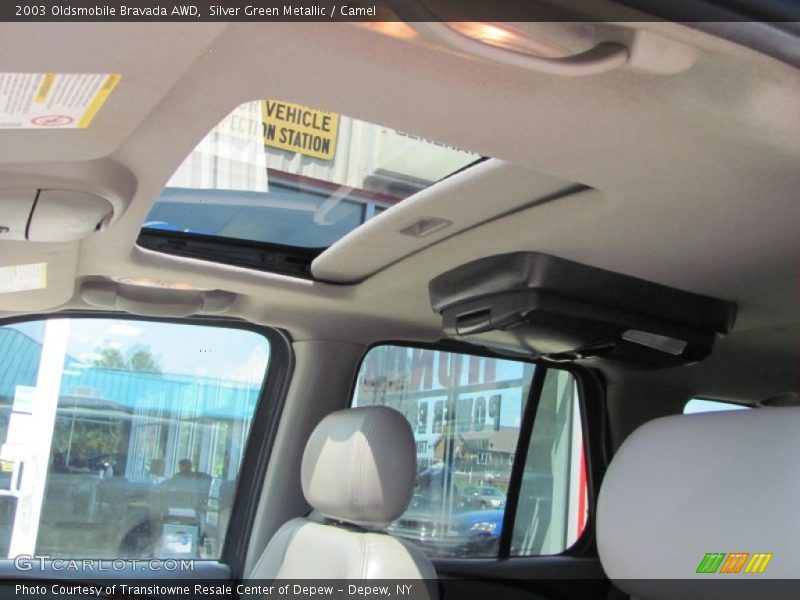 Silver Green Metallic / Camel 2003 Oldsmobile Bravada AWD