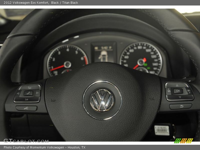 Black / Titan Black 2012 Volkswagen Eos Komfort