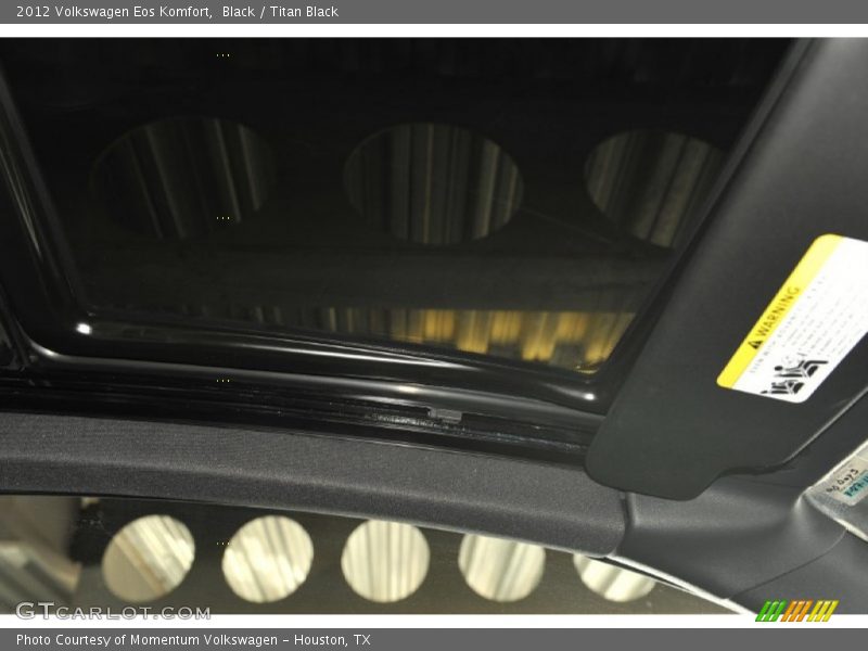 Black / Titan Black 2012 Volkswagen Eos Komfort