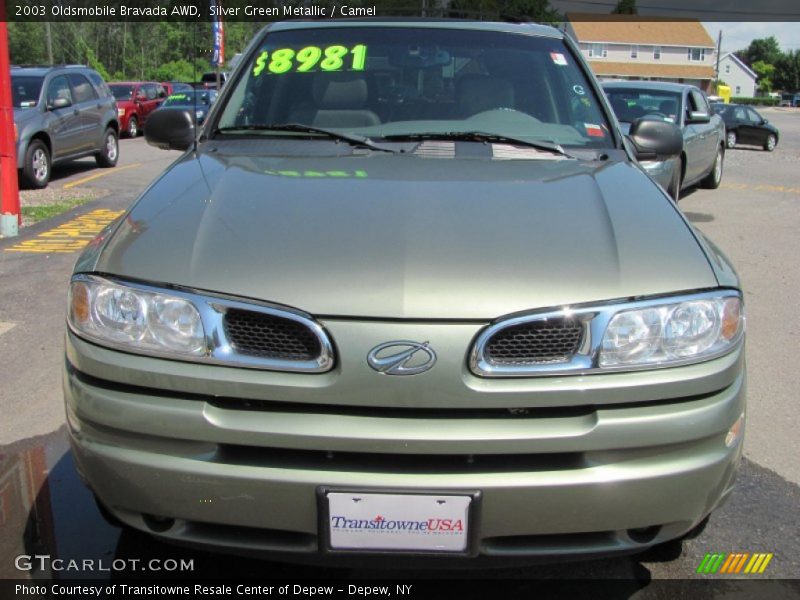 Silver Green Metallic / Camel 2003 Oldsmobile Bravada AWD