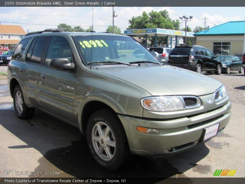 Silver Green Metallic / Camel 2003 Oldsmobile Bravada AWD