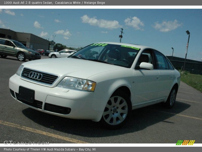 Casablanca White / Melange Beige 1999 Audi A6 2.8 quattro Sedan