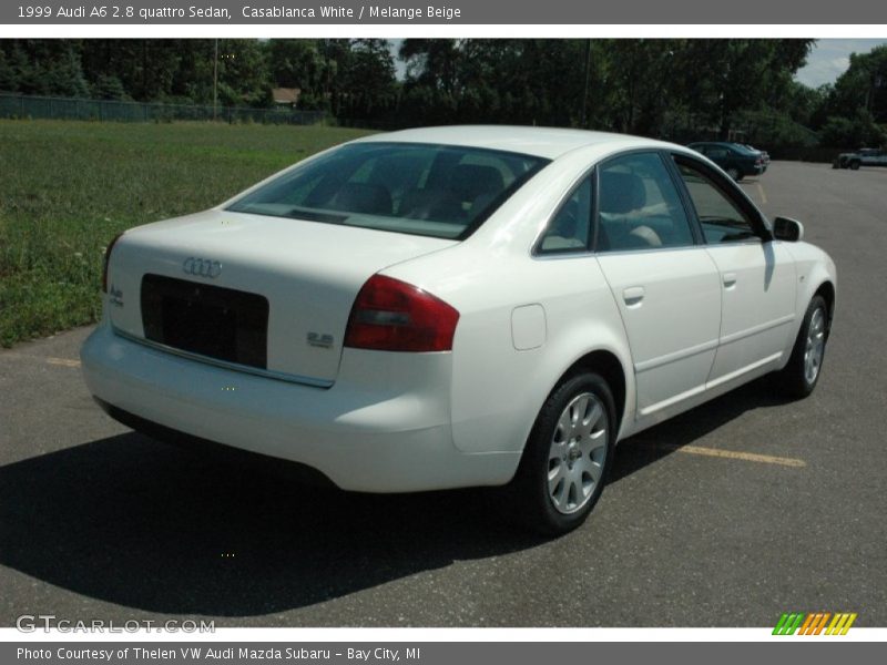 Casablanca White / Melange Beige 1999 Audi A6 2.8 quattro Sedan