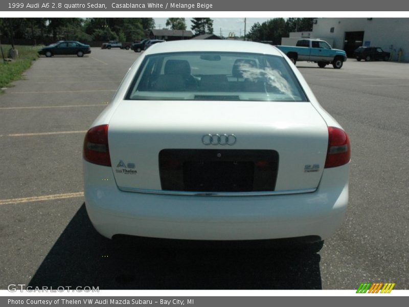 Casablanca White / Melange Beige 1999 Audi A6 2.8 quattro Sedan