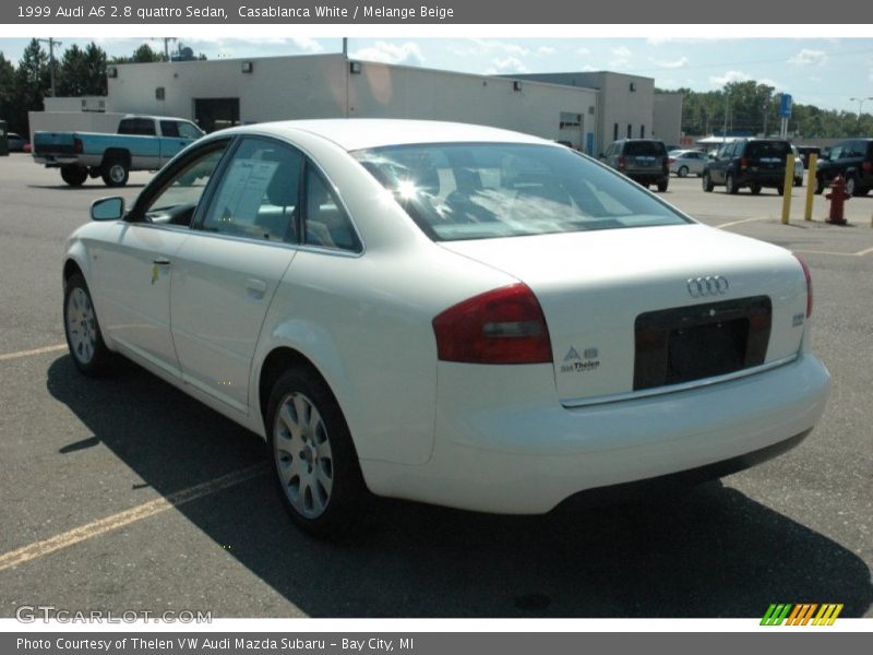 Casablanca White / Melange Beige 1999 Audi A6 2.8 quattro Sedan