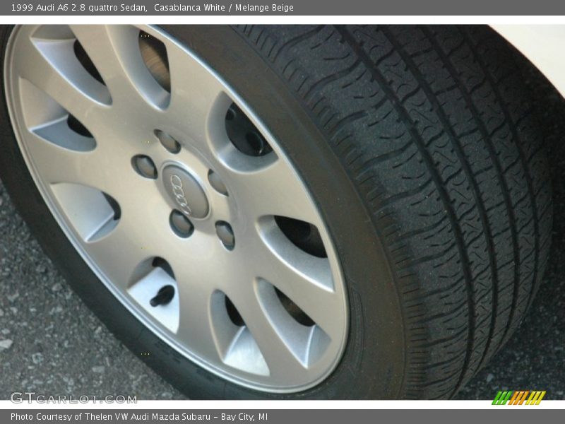 Casablanca White / Melange Beige 1999 Audi A6 2.8 quattro Sedan