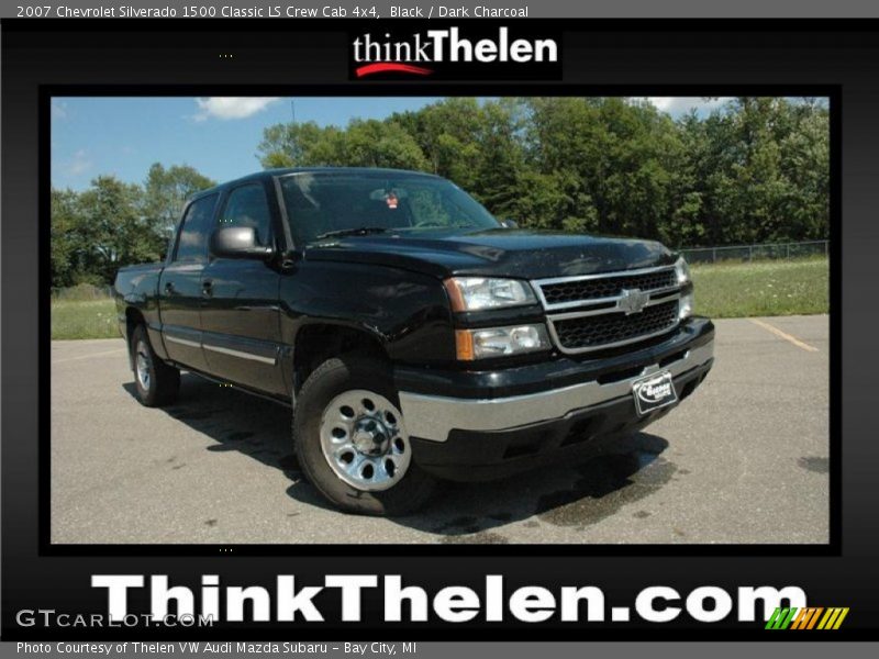 Black / Dark Charcoal 2007 Chevrolet Silverado 1500 Classic LS Crew Cab 4x4