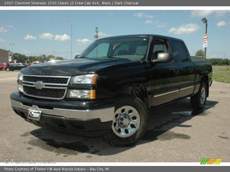 Black / Dark Charcoal 2007 Chevrolet Silverado 1500 Classic LS Crew Cab 4x4