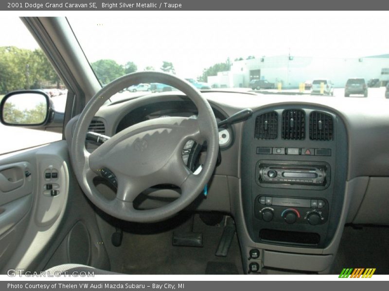 Bright Silver Metallic / Taupe 2001 Dodge Grand Caravan SE