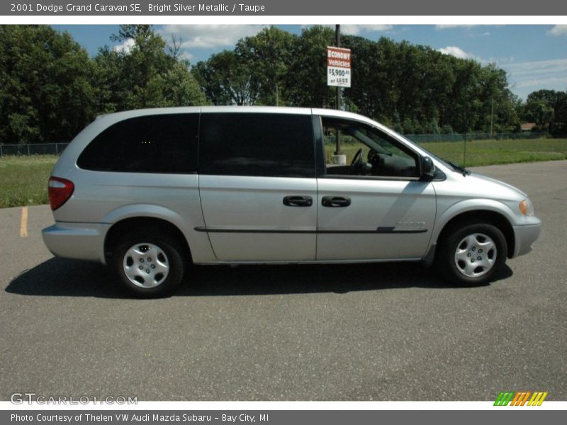Bright Silver Metallic / Taupe 2001 Dodge Grand Caravan SE