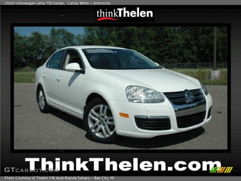 Candy White / Anthracite 2009 Volkswagen Jetta TDI Sedan