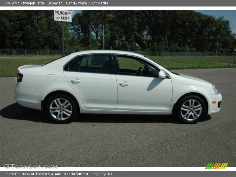 Candy White / Anthracite 2009 Volkswagen Jetta TDI Sedan