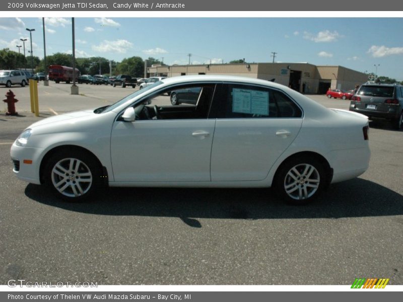 Candy White / Anthracite 2009 Volkswagen Jetta TDI Sedan