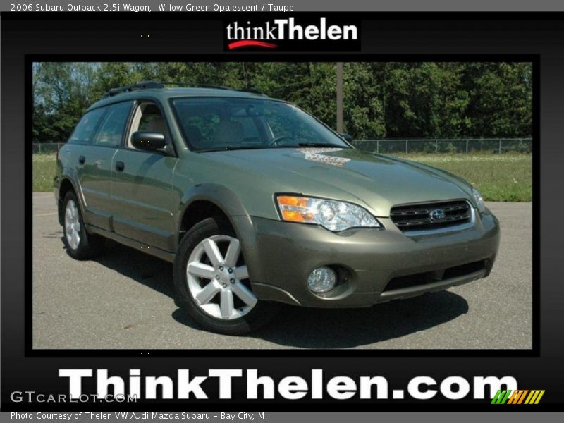 Willow Green Opalescent / Taupe 2006 Subaru Outback 2.5i Wagon