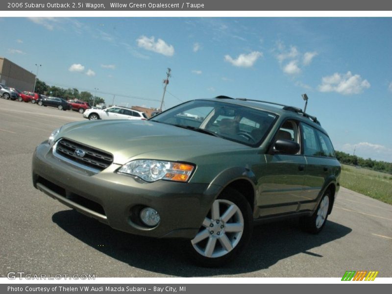 Willow Green Opalescent / Taupe 2006 Subaru Outback 2.5i Wagon
