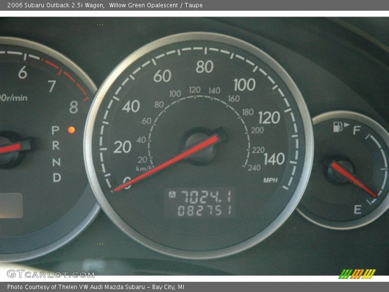Willow Green Opalescent / Taupe 2006 Subaru Outback 2.5i Wagon