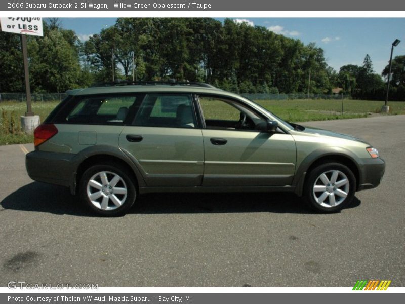 Willow Green Opalescent / Taupe 2006 Subaru Outback 2.5i Wagon