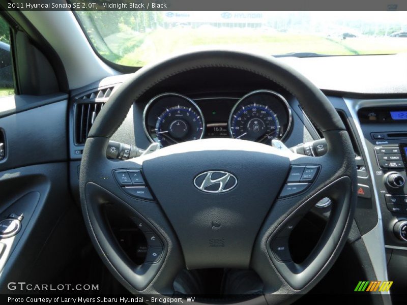 Midnight Black / Black 2011 Hyundai Sonata SE 2.0T