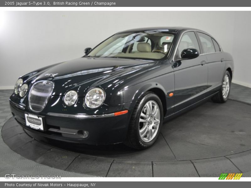 British Racing Green / Champagne 2005 Jaguar S-Type 3.0