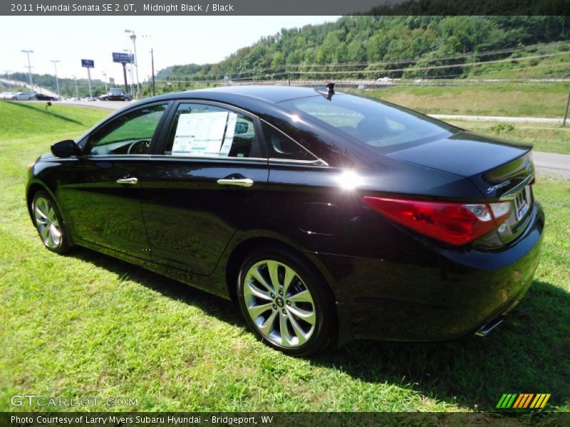 Midnight Black / Black 2011 Hyundai Sonata SE 2.0T