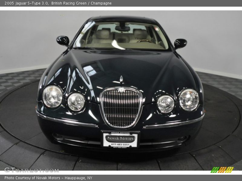 British Racing Green / Champagne 2005 Jaguar S-Type 3.0