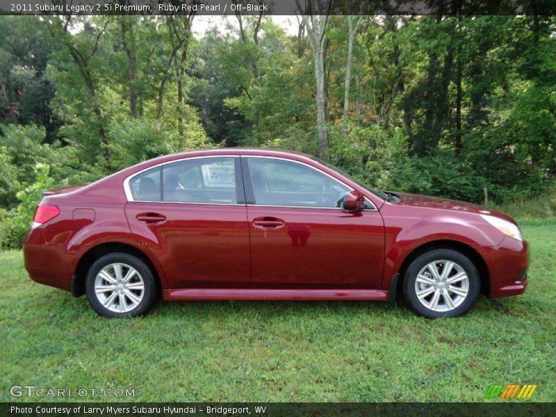 Ruby Red Pearl / Off-Black 2011 Subaru Legacy 2.5i Premium