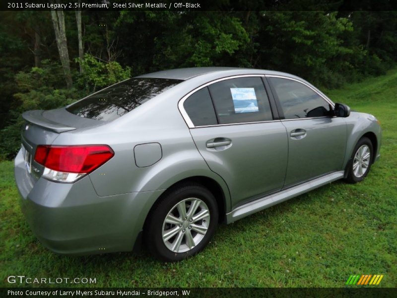 Steel Silver Metallic / Off-Black 2011 Subaru Legacy 2.5i Premium