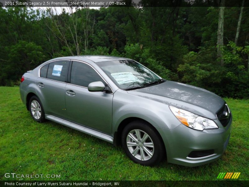 Steel Silver Metallic / Off-Black 2011 Subaru Legacy 2.5i Premium