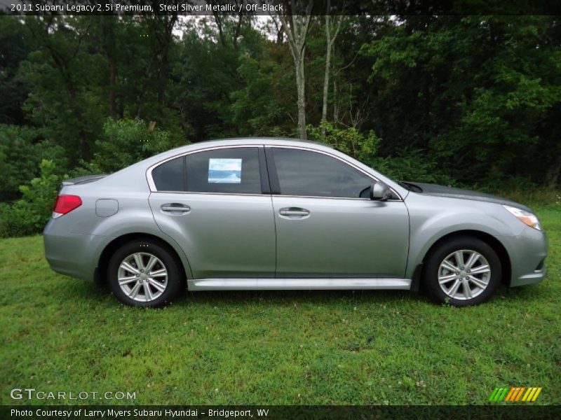 Steel Silver Metallic / Off-Black 2011 Subaru Legacy 2.5i Premium