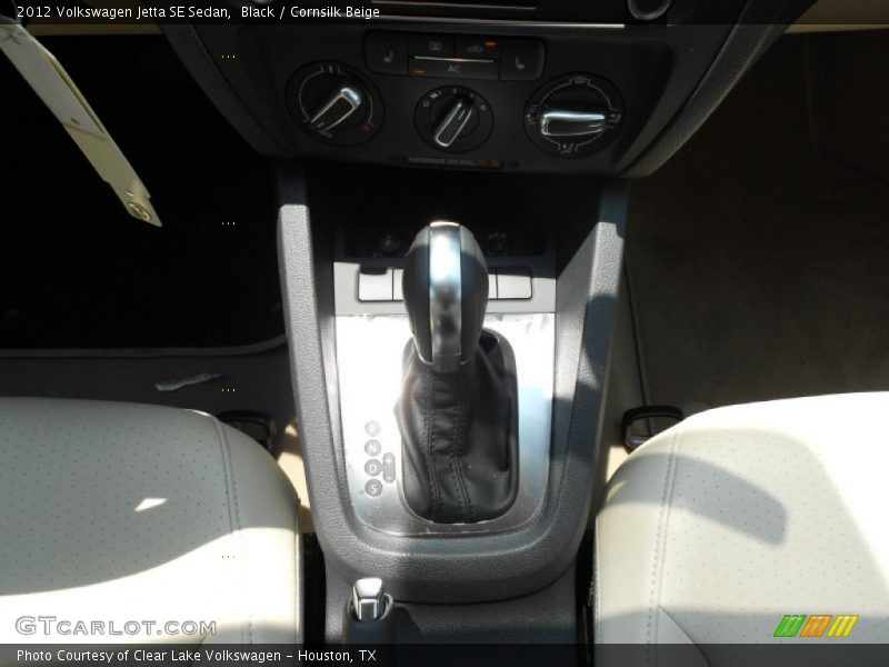 Black / Cornsilk Beige 2012 Volkswagen Jetta SE Sedan