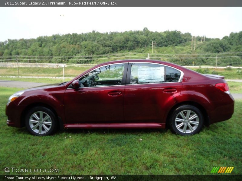 Ruby Red Pearl / Off-Black 2011 Subaru Legacy 2.5i Premium