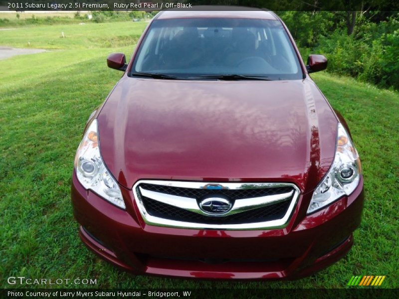 Ruby Red Pearl / Off-Black 2011 Subaru Legacy 2.5i Premium