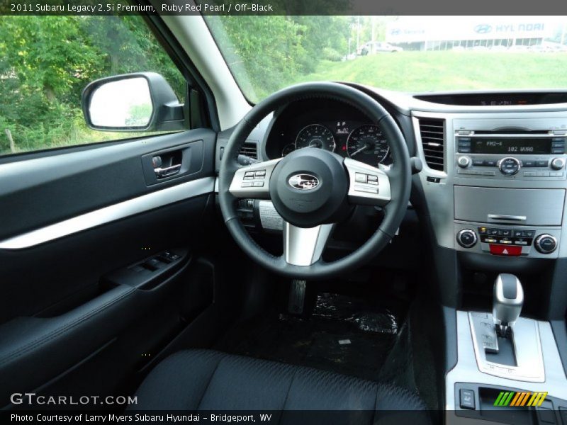 Ruby Red Pearl / Off-Black 2011 Subaru Legacy 2.5i Premium