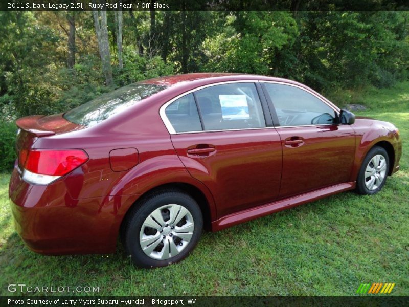 Ruby Red Pearl / Off-Black 2011 Subaru Legacy 2.5i