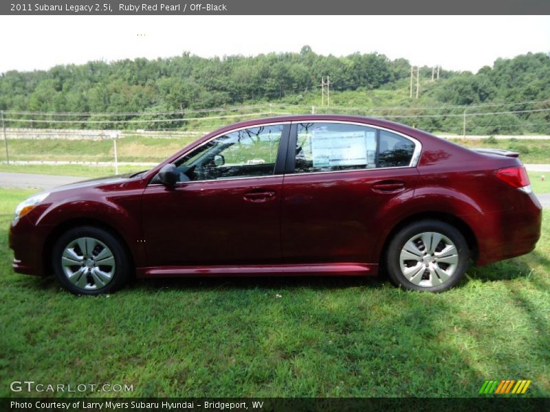 Ruby Red Pearl / Off-Black 2011 Subaru Legacy 2.5i